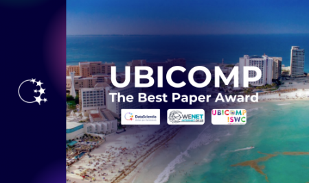 The Best Paper Award at the UBICOMP